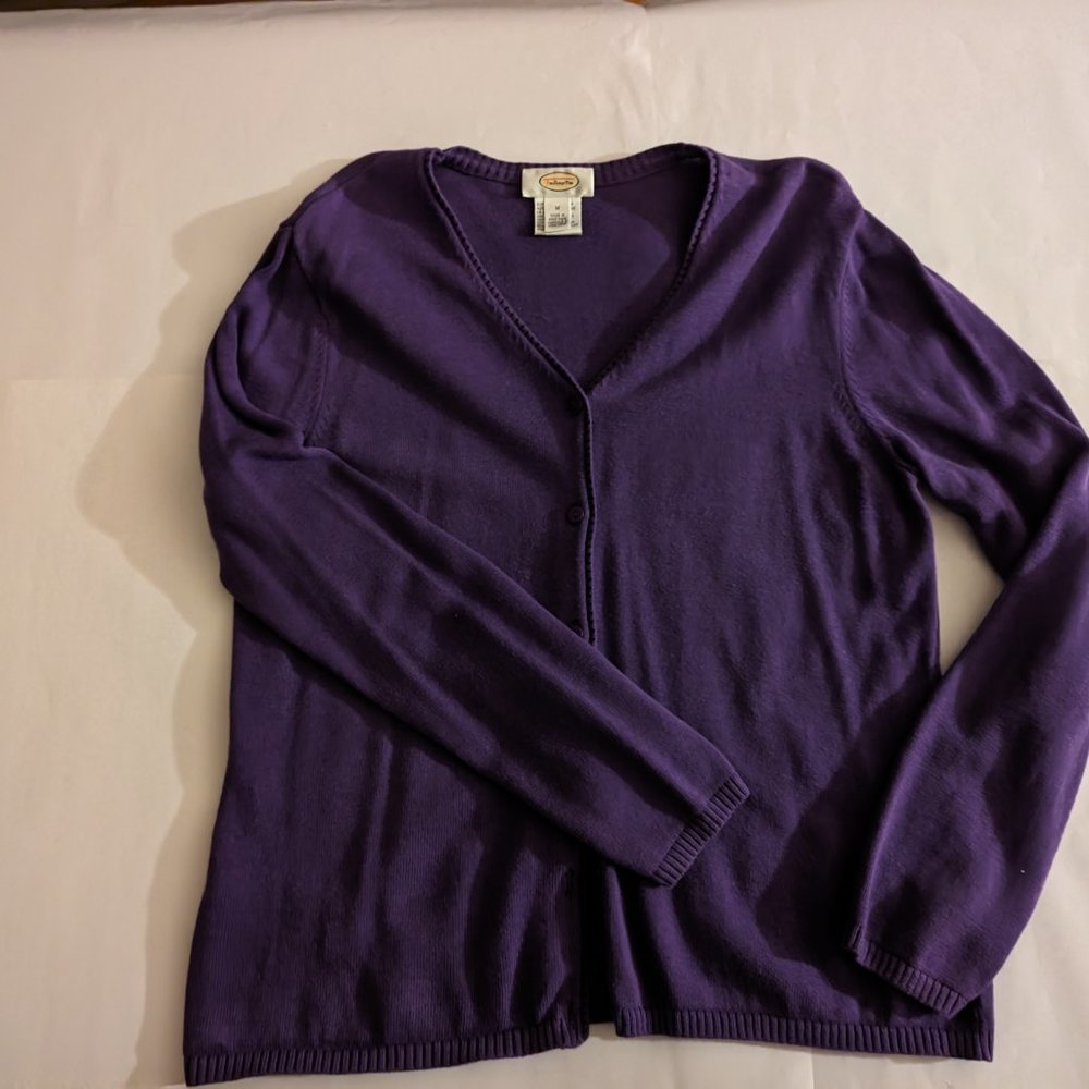 Purple Cardigan  - Size M